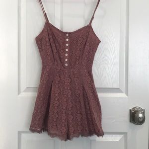 UO Floral Lace Romper